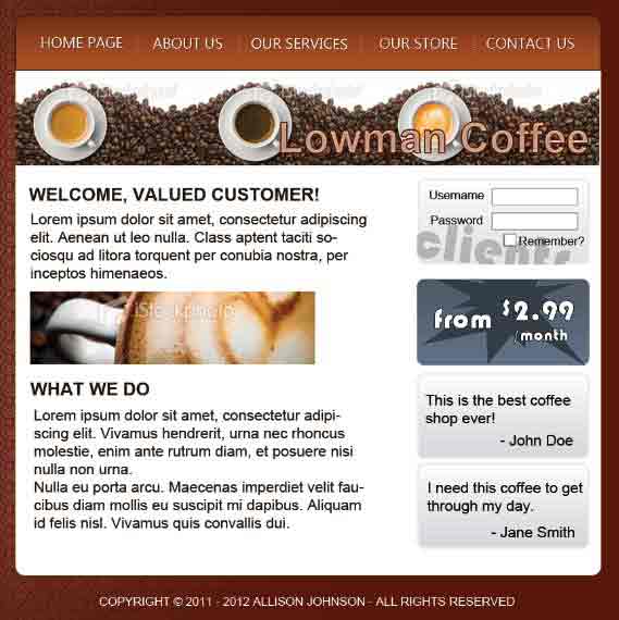 Large image of coffee shop design
