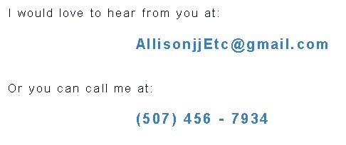 Allison's contact information